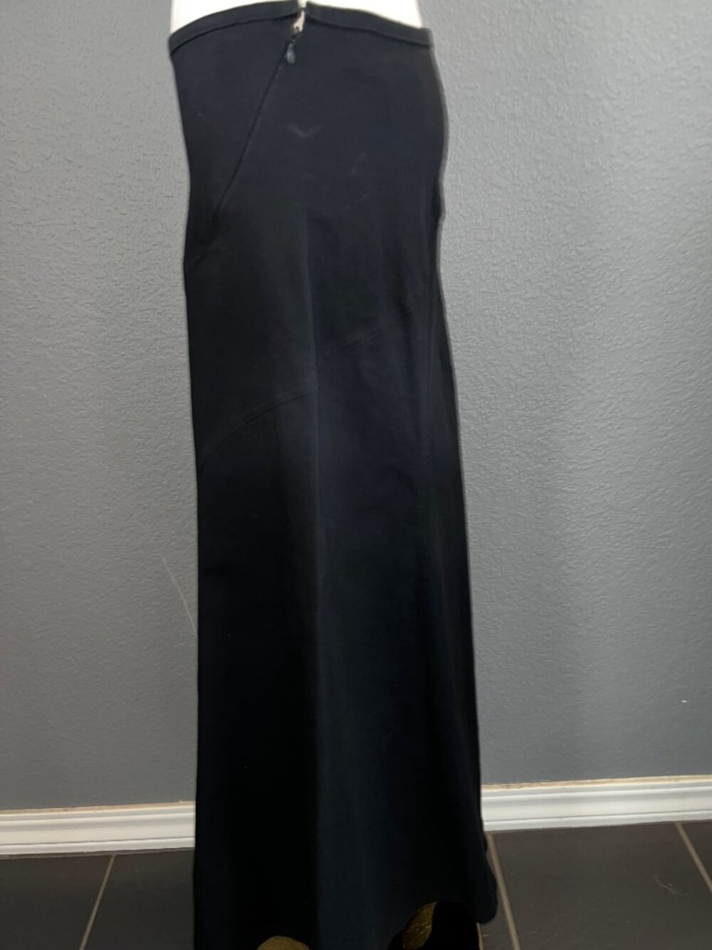MONGE Black Paneled Asymmetric Seam Maxi Western Southwestern Skirt - EUC Small - Picture 5 of 13